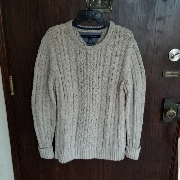 Oversized Cable Knit Tommy Hilfiger Sweater - Picture 1 of 5